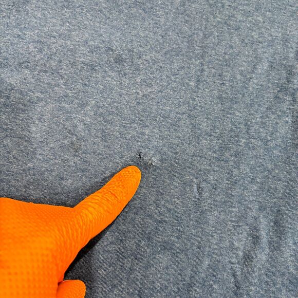 Carhartt T-Shirt Blue Spell Out Men's Size XL Crew Neck Short Sleeve - Picture 6 of 6